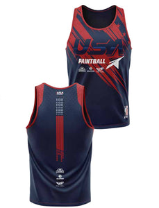 TEAM USA PIPED TANK TOP - STRIPES