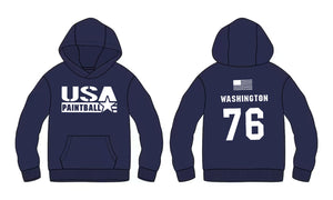 Team USA Paintball Hoodie - 2023 Mens Logo Navy
